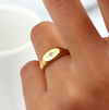 18 Karat Gold Plated pole star ring