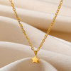 18 Karat Gold Plated necklace with a very small solid star