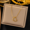 Minimalistic 18 Karat Gold Plated Heart Necklace