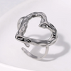 Bohemian Heart ring in Sterling Silver 925