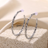 925 sterling silver hoop earrings classic bohemian style