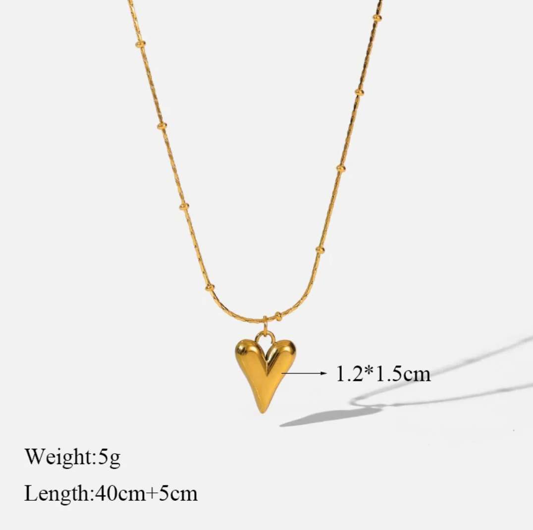 18K Gold plated family love Set