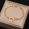 18k gold plated eternity bracelet