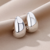 925 Sterling Silver modern water drop earrings