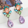 925 Silver Earrings with coloured gemstones