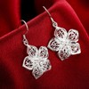 Flower Earrings made of Fine 925 sterling silver