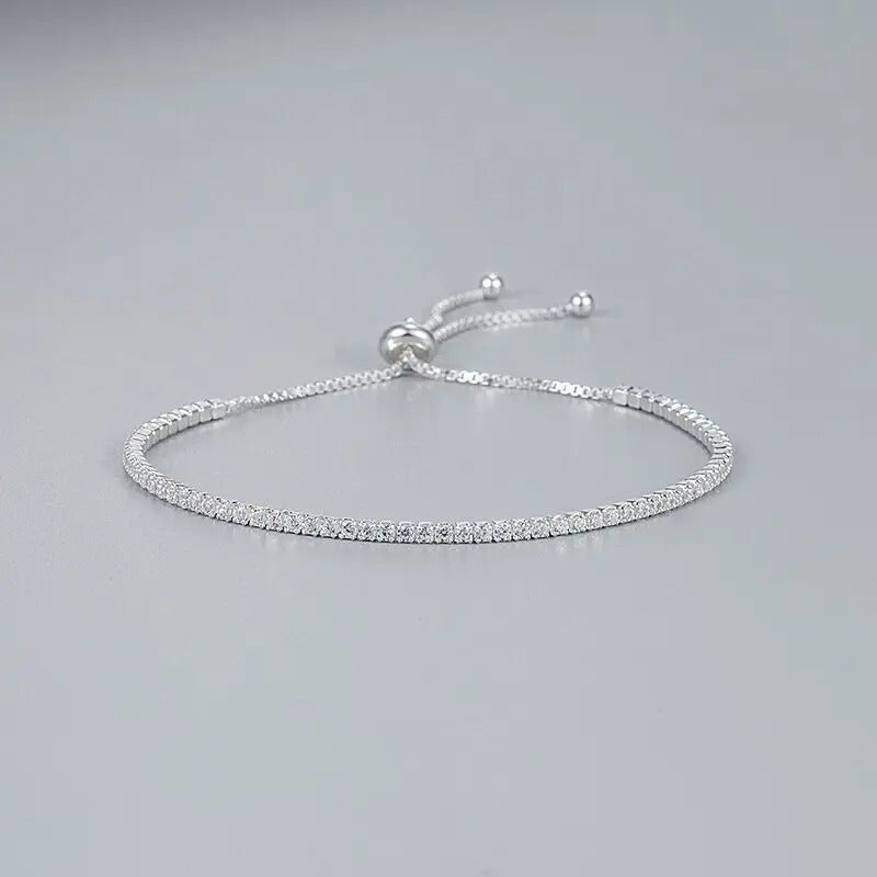 Beautiful 925 sterling silver and zirconia bracelet